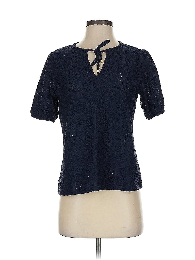 Pre-owned Michael Michael Kors Short Sleeve Blouse In Blue