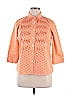 Foxcroft 100% Cotton Polka Dots Orange 3/4 Sleeve Button-Down Shirt Size 14 (petite) - photo 1