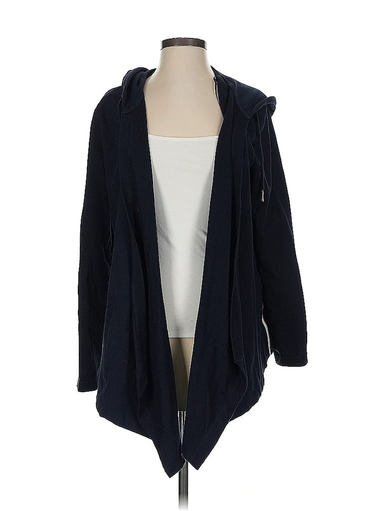 Pre-owned Tommy Hilfiger Cardigan Sweater In Blue