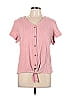 Weatherproof Pink Short Sleeve Top Size L - photo 1