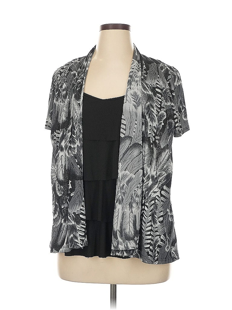 Judith Gray Short Sleeve Top Size 1X - photo 1