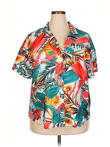 Allegra K Short Sleeve Blouse (view 1)