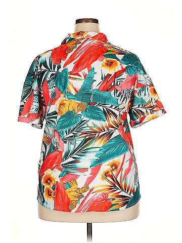 Allegra K Short Sleeve Blouse (view 2)