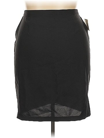 Kathie Lee Faux Leather Skirt (view 2)