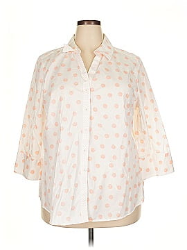 Foxcroft 3/4 Sleeve Button Down Shirt