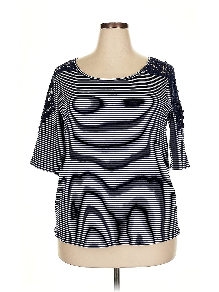 Pre-owned Westport 3/4 Sleeve T-shirt In Blue