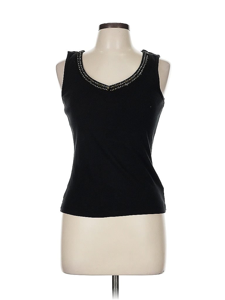 Latina Life 100% Cotton Black Tank Top Size M - photo 1