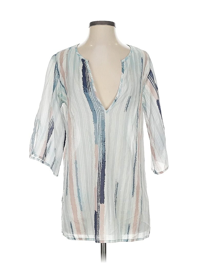 Pre-owned Marc By Marc Jacobs 3/4 Sleeve Blouse In Blue