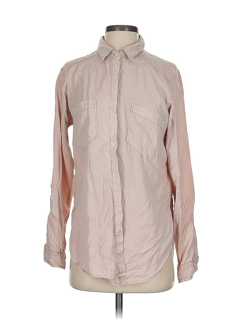 Pre-owned Abercrombie & Fitch Long Sleeve Button Down Shirt In Pink