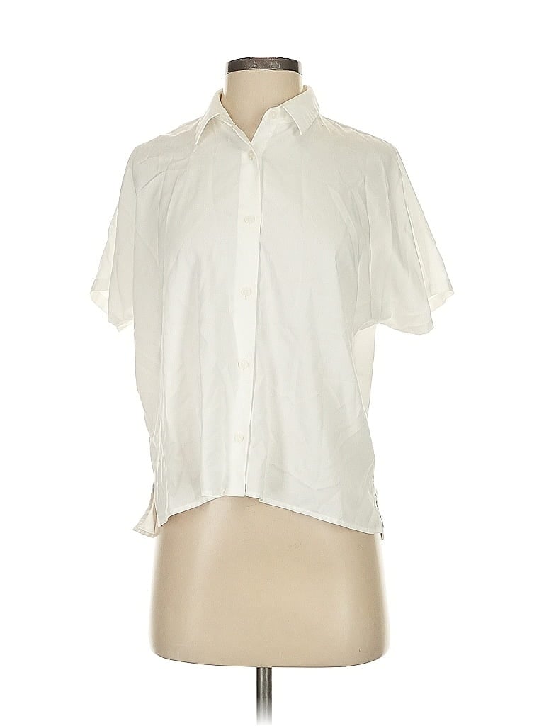 Click to view more detailed imagery on our partner's website Pre-owned Uniqlo Short Sleeve Blouse In White
