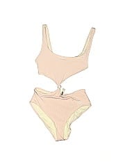 Solid & Striped One Piece Swimsuit