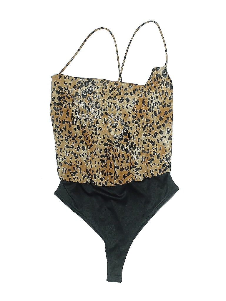 Pre-owned Fashion Nova Bodysuit In Brown