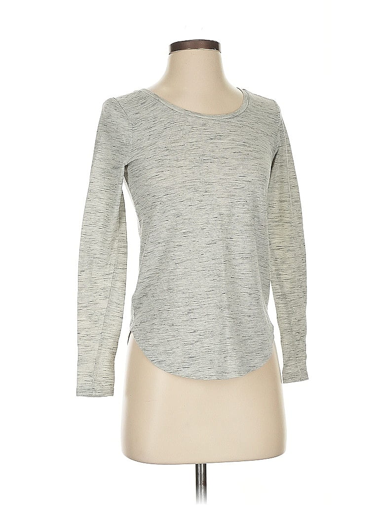 Pre-owned Ann Taylor Loft 3/4 Sleeve T-shirt In Gray