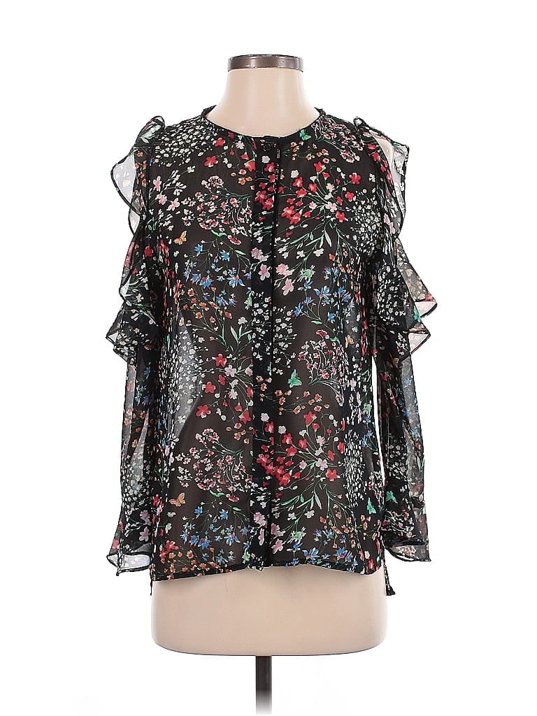 Pre-owned Walter Baker 3/4 Sleeve Blouse In Black