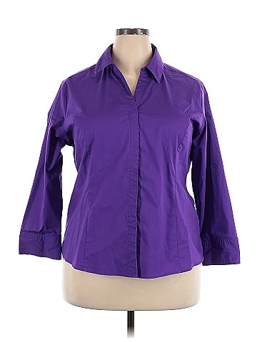 Riders by Lee 3/4 Sleeve Button-Down Shirt (view 1)