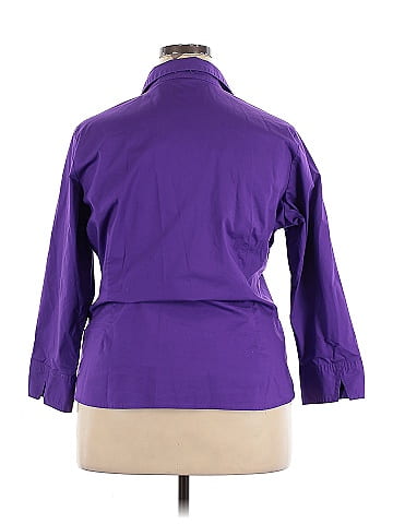 Riders by Lee 3/4 Sleeve Button-Down Shirt (view 2)