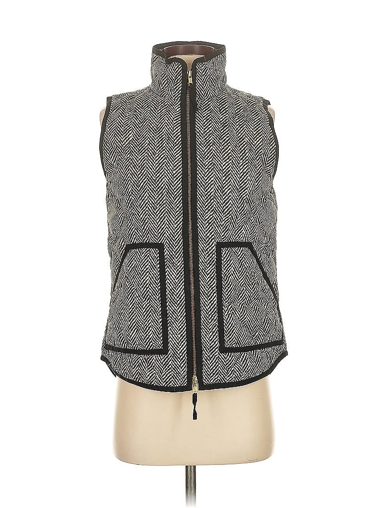 Pre-owned J.crew Factory Store Vest In Gray