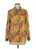 BFA Classics 100% Polyester Print Gold Long Sleeve Blouse Size M (petite) - photo 1