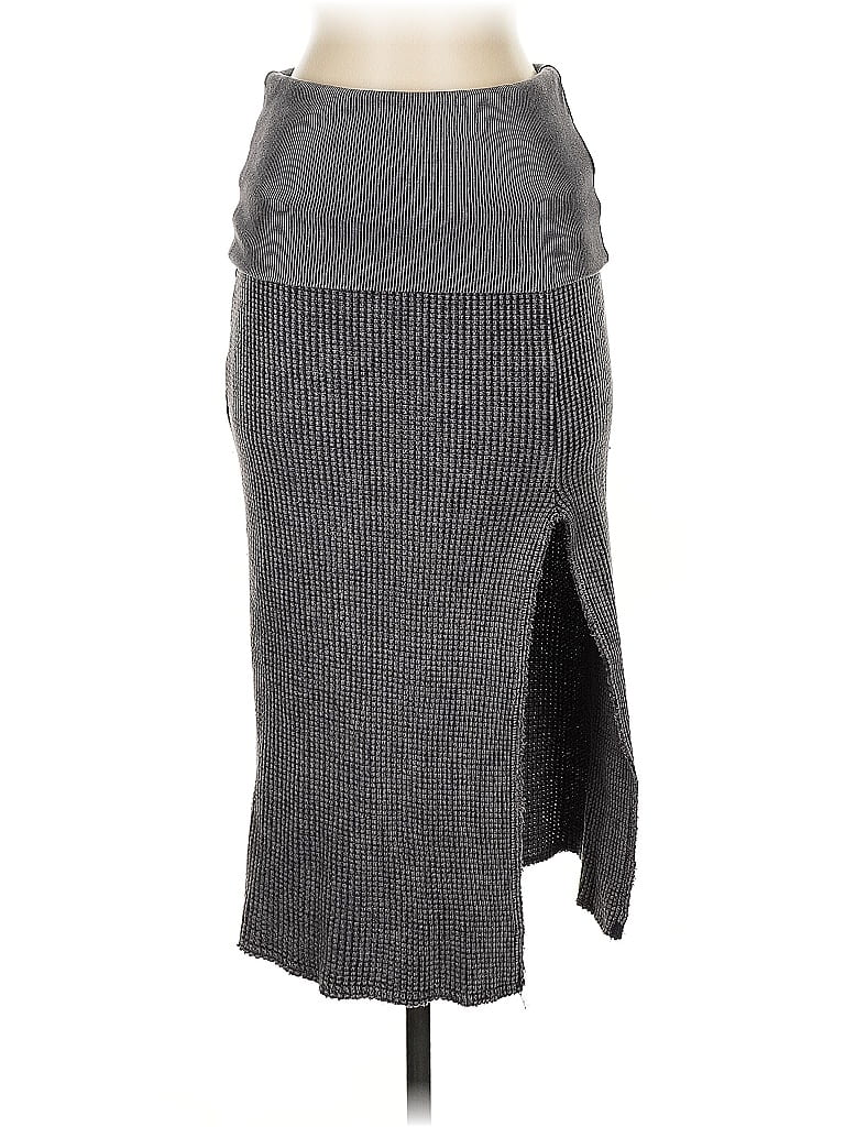 FP One 100% Cotton Gray Casual Skirt Size S - photo 1