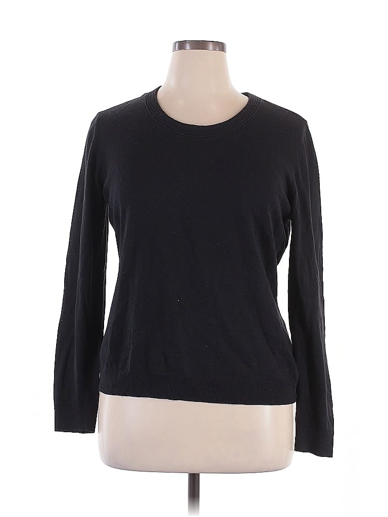 Pre-owned Worthington Pullover Sweater In Black