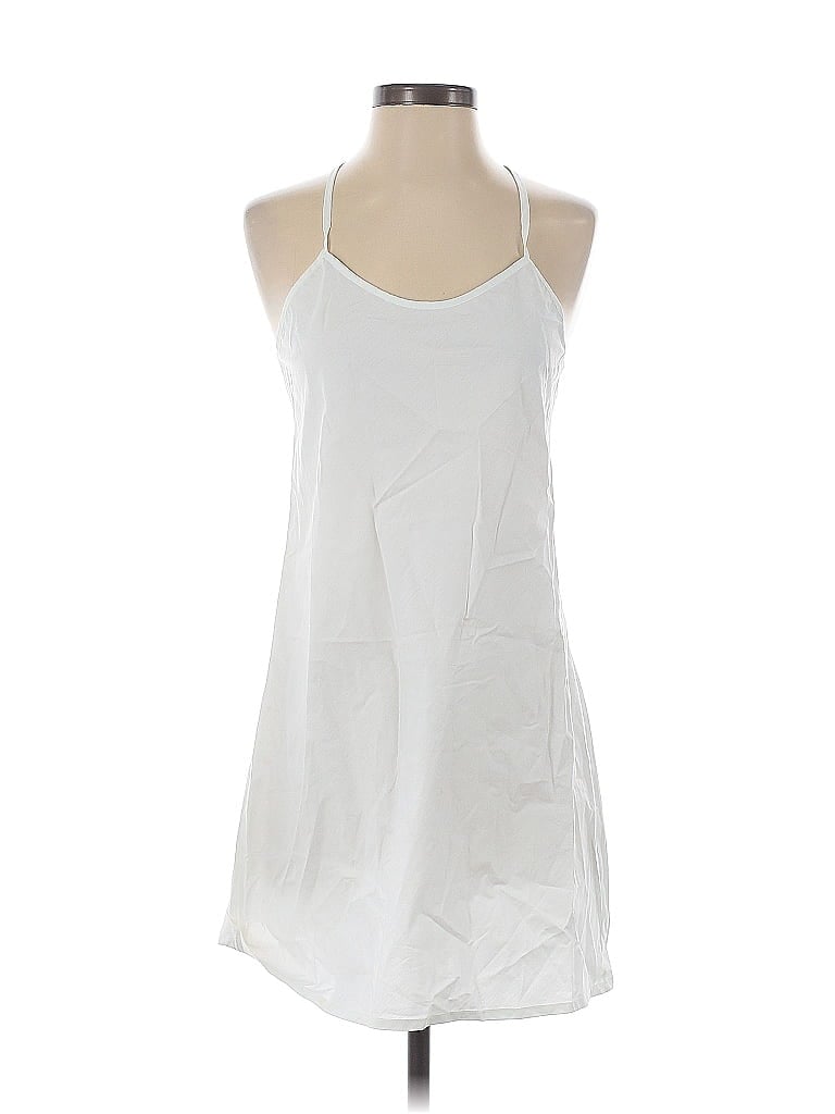 Pre-owned Fanm Mon Casual Dress In White