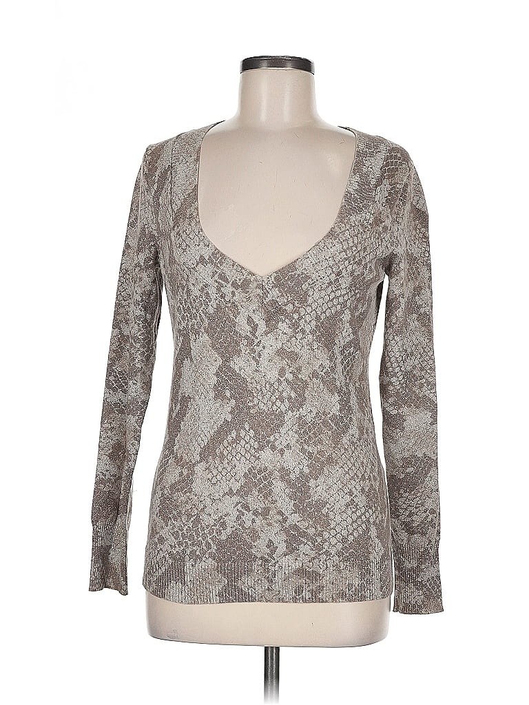 Pre-owned Express Pullover Sweater In Silver