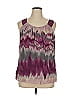 ECI 100% Polyester Purple Sleeveless Blouse Size 14 - photo 1