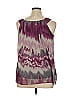 ECI 100% Polyester Purple Sleeveless Blouse Size 14 - photo 2