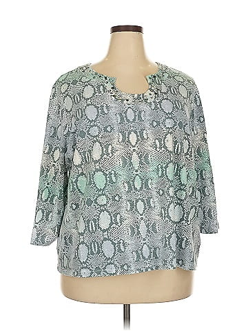 Hearts of Palm Woman 3/4 Sleeve Blouse (view 1)