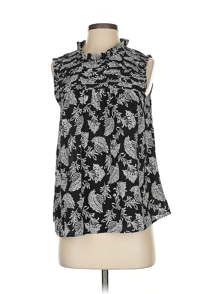 Pre-owned Ann Taylor Loft Outlet Sleeveless Blouse In Black