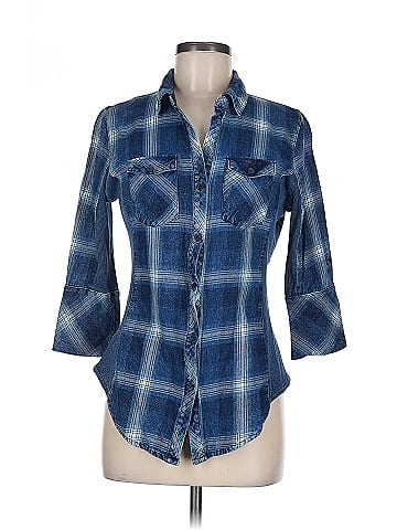 Ci Sono 3/4 Sleeve Button-Down Shirt (view 1)