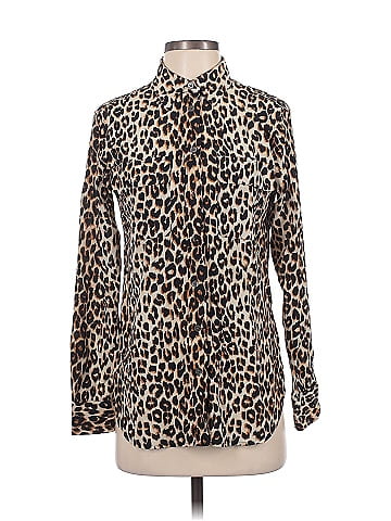 Equipment Long Sleeve Silk Top (view 1)