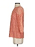 Fossil 100% Nylon Orange Pink 3/4 Sleeve Blouse Size XS - photo 5