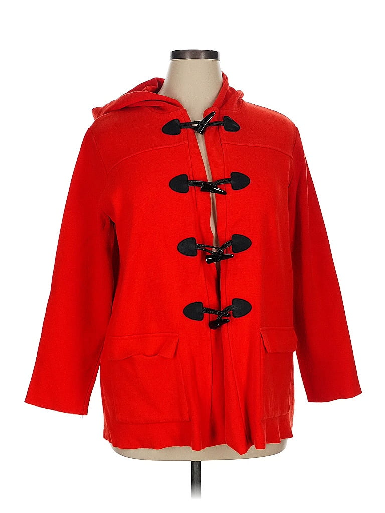 Annelore Red Orange Coat Size XL - photo 1