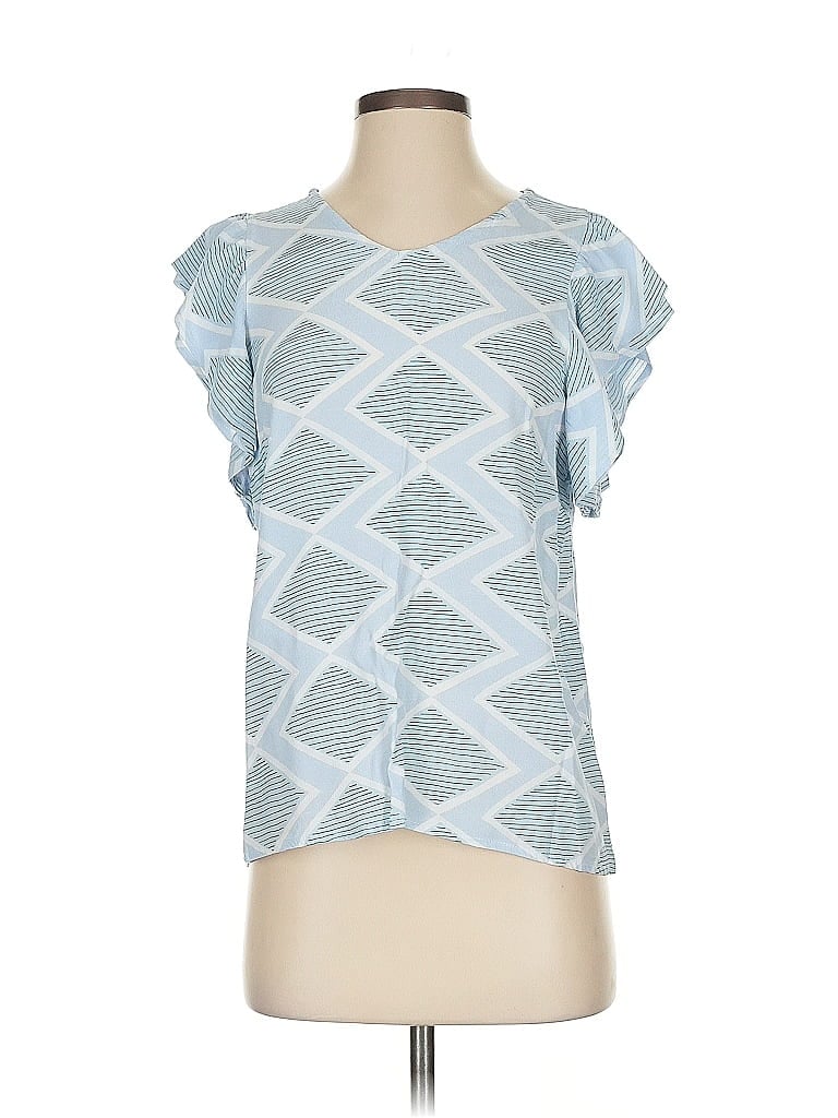Pre-owned Michelle Mcdowell Short Sleeve T-shirt In Blue