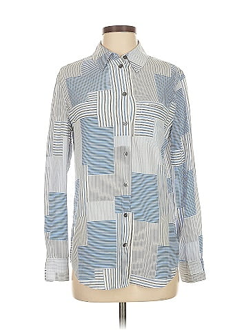 Equipment Long Sleeve Silk Top (view 1)