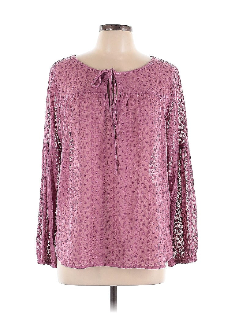 Blouse Ann Taylor Rose Vif Sans Manches - Col Plissé Accordéon - Taille XL