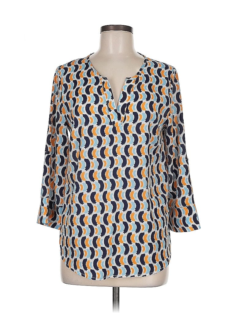 Pre-owned 41hawthorn 3/4 Sleeve Blouse In Blue