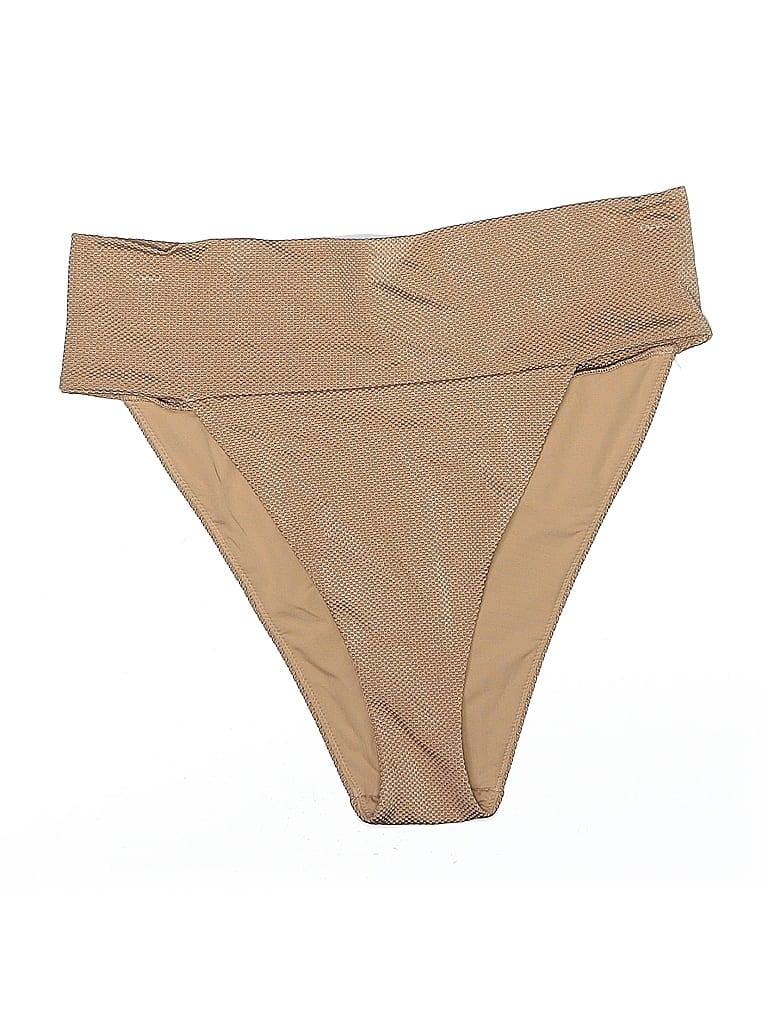 Pre-owned Aerie Swimsuit Bottoms In Brown