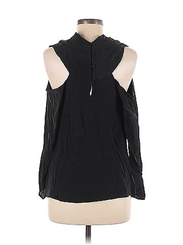 Aryn K. Long Sleeve Silk Top (view 2)