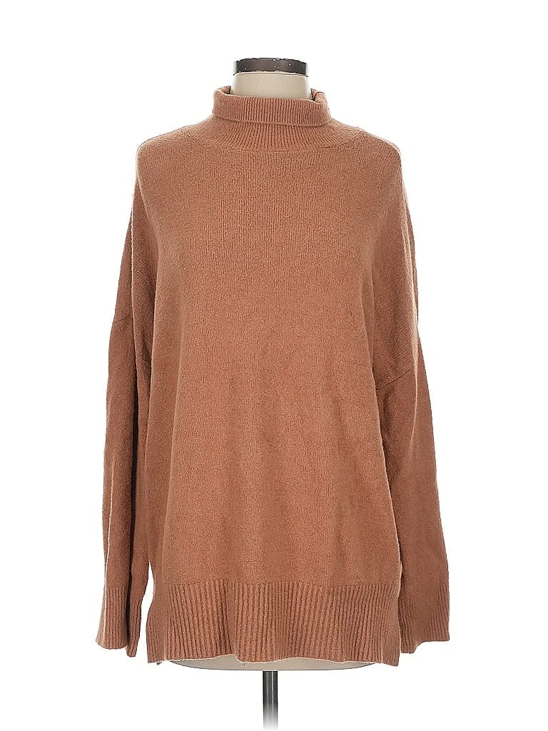 Click to view more detailed imagery on our partner's website Pre-owned Abercrombie & Fitch Turtleneck Sweater In Brown