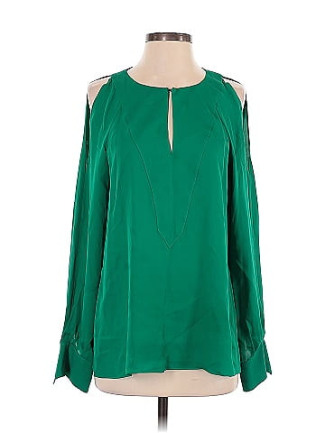 Elie Tahari Long Sleeve Silk Top (view 1)
