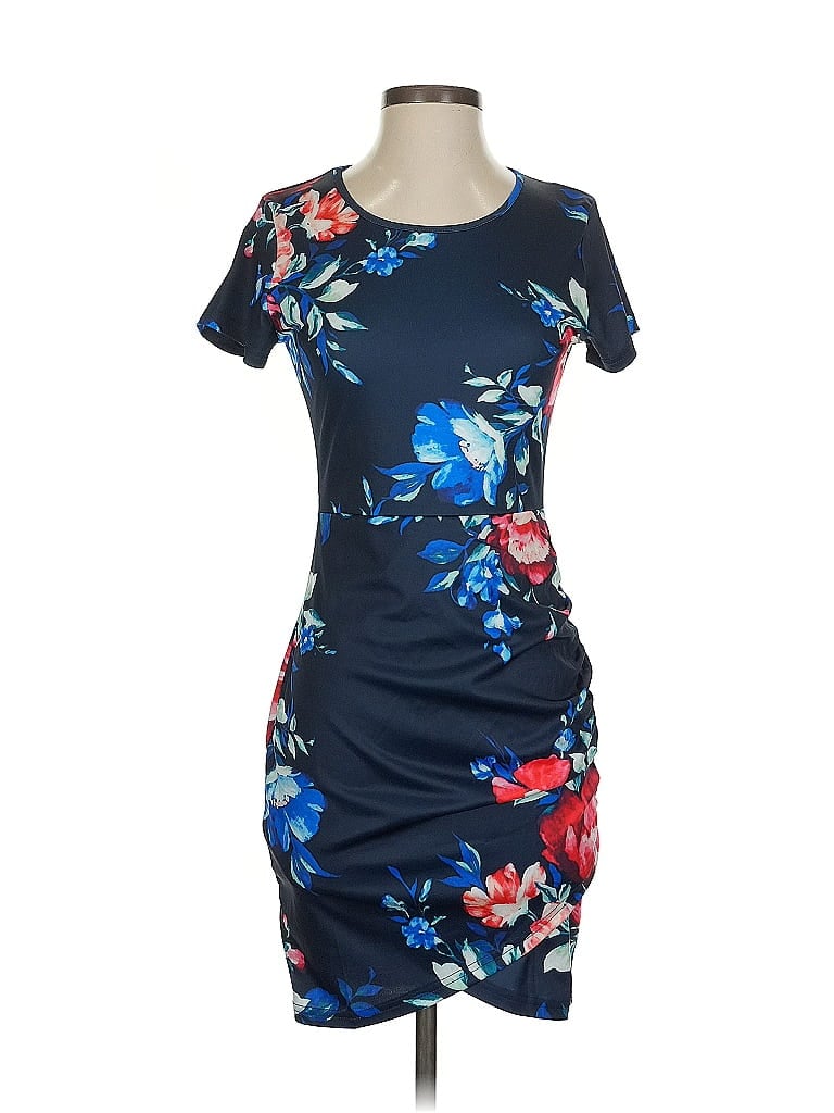 Pre-owned Assorted Brands Casual Dress In Blue