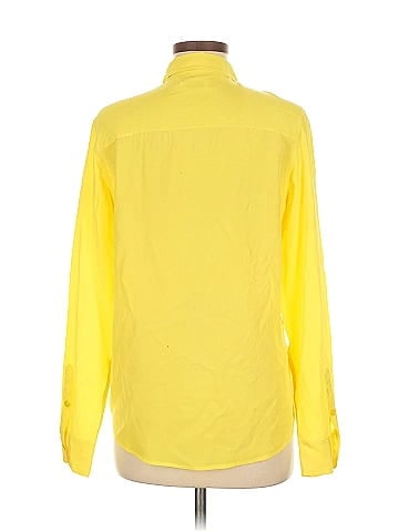 Equipment Long Sleeve Silk Top (view 2)