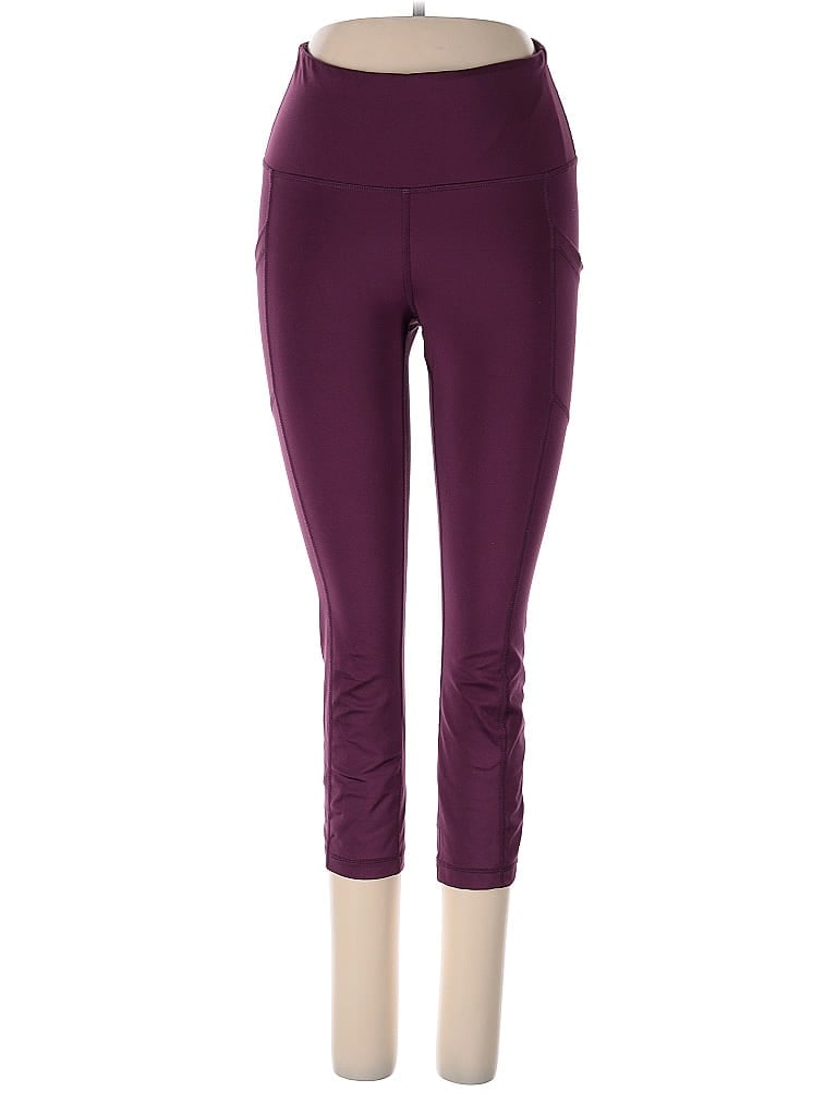 Pre-owned Yogalicious Active Pants In Purple