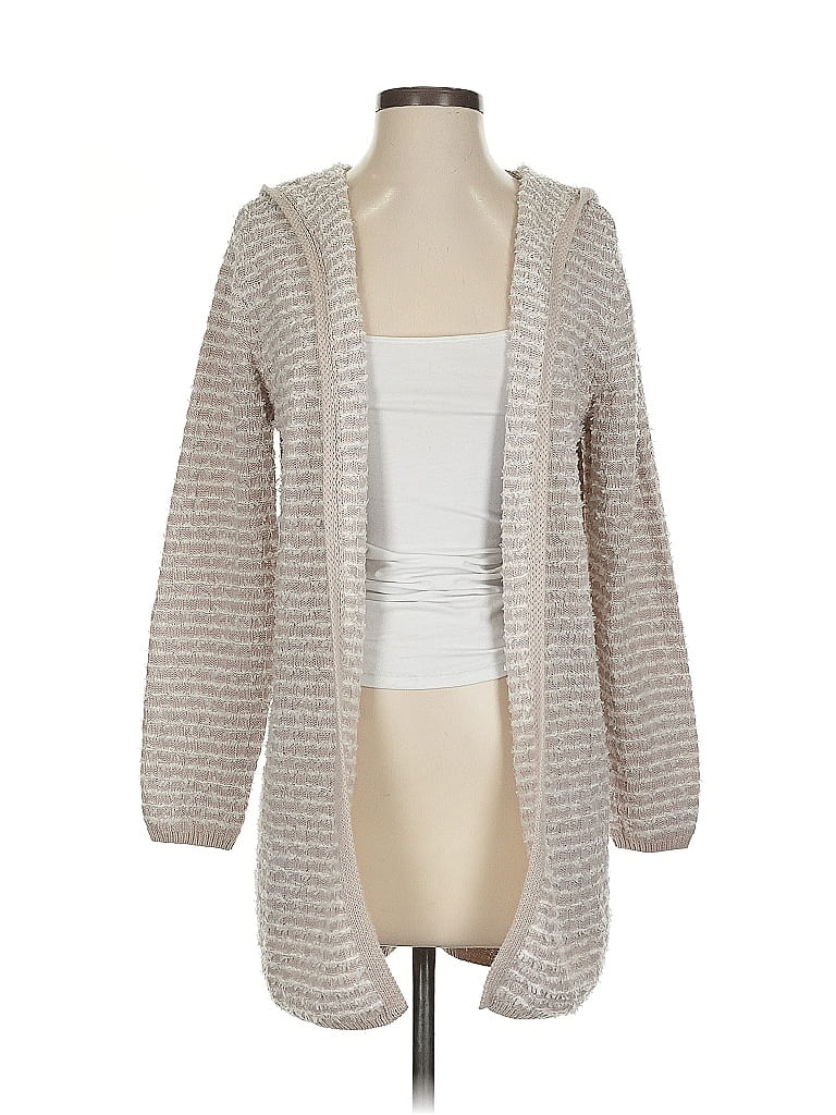 Pre-owned Nicole Miller Cardigan Sweater In Brown
