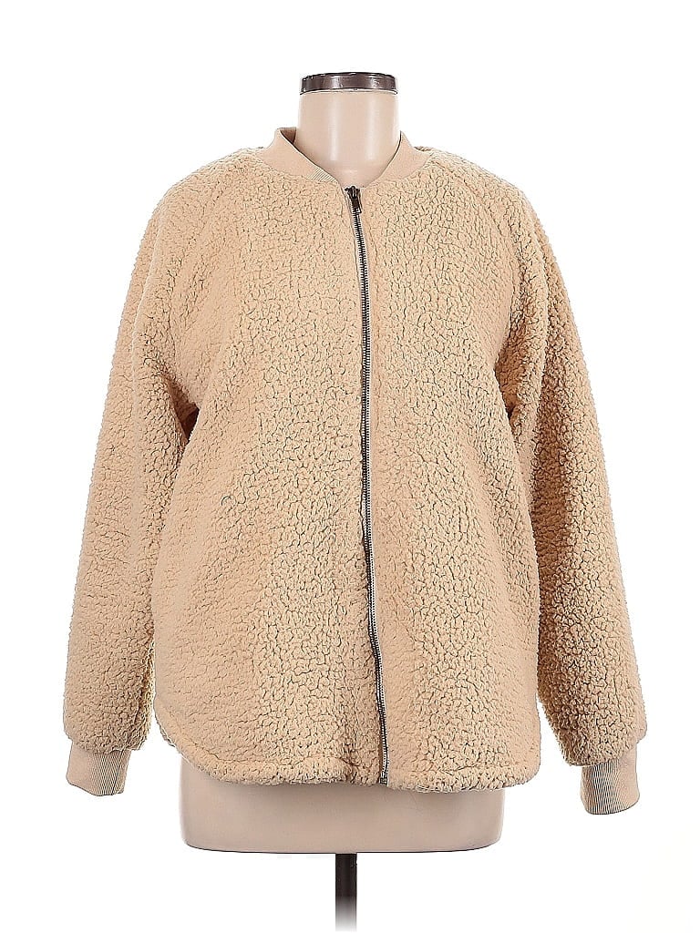 Pre-owned Dress Up Faux Fur Jacket In Brown