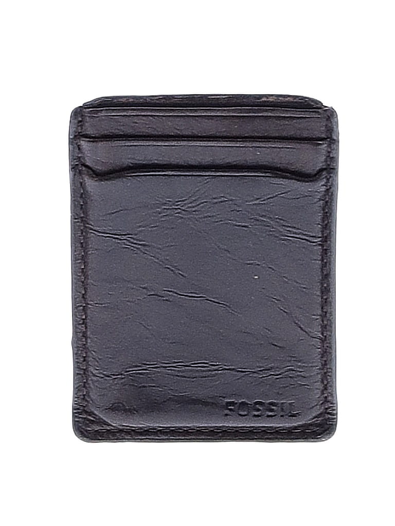 Fossil 100% Leather Brown Leather Card Holder One size - photo 1