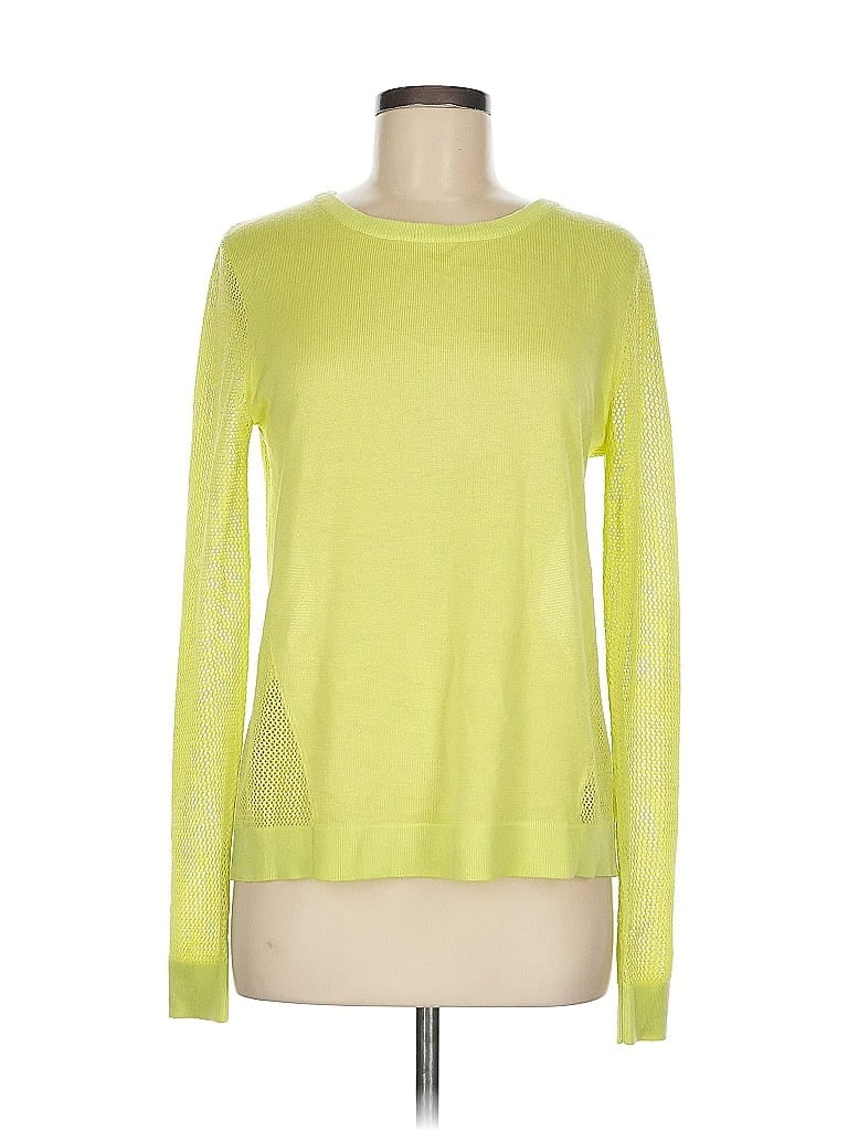 Click to view more detailed imagery on our partner's website Pre-owned Cabi Long Sleeve Top Yellow Crew Neck Tops