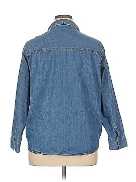 Zara 3/4 Sleeve Button-Down Shirt (view 2)